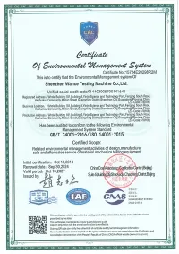 Certificaciones