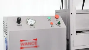Operación de la máquina de ensayo de flexión de varillas de refuerzo de 180°