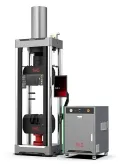 Máquina de ensayos universal servohidráulica, de un espacio y con agarre de cuña