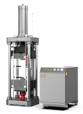 Máquina de ensayo universal servohidráulica, espacio único, agarre de acción lateral