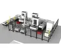 Sistema automatizado robótico de pruebas de compresión de hormigón