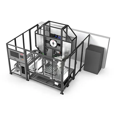 Sistema automatizado robótico de pruebas de impacto Charpy